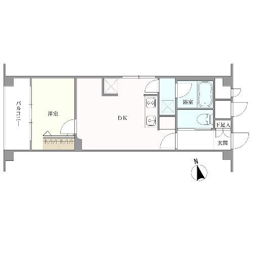 ライオンズマンション五反野第3の間取図