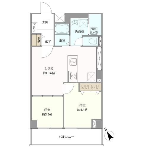 ネオコーポ第２お花茶屋の間取図