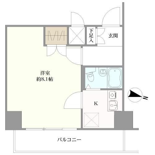 カーサ浦和の間取図
