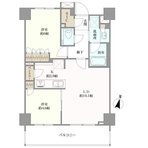 アトラス横浜レジデンスの間取図
