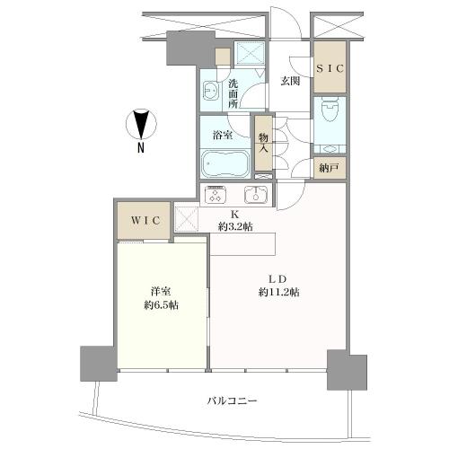 Ｍ．Ｍ．　ＴＯＷＥＲＳ　ＦＯＲＥＳＩＳの間取図