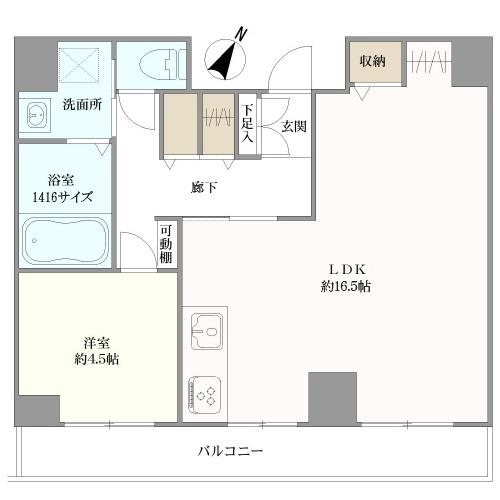 ル・グラン元町の間取図