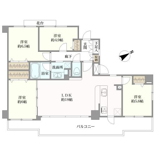 リブゼ四季美台の間取図