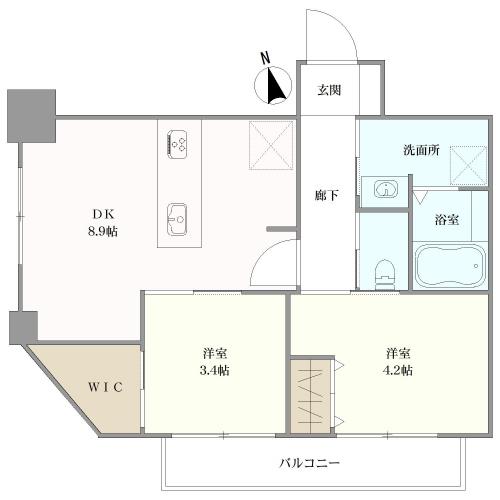 シュロス浅草の間取図