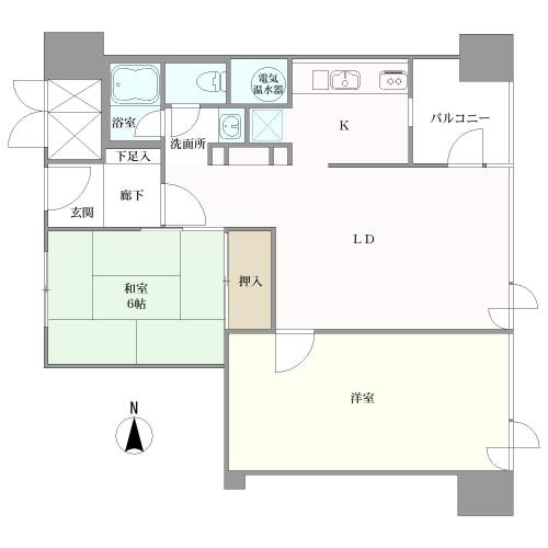 スカイハイツトーカイの間取図