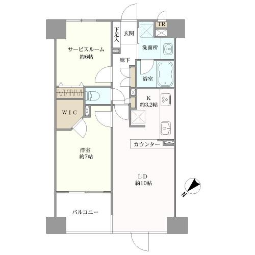 エスト・グランディール横濱関内の間取図