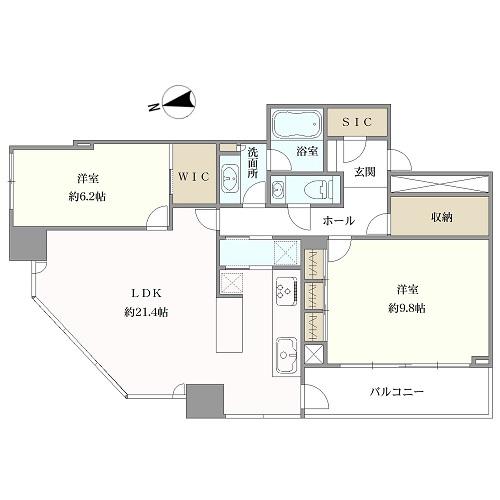 ナビューレ横浜タワーレジデンスの間取図