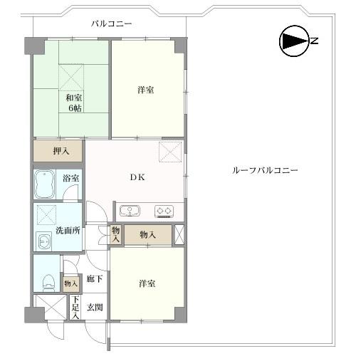 ダイアパレス東寺尾第三の間取図