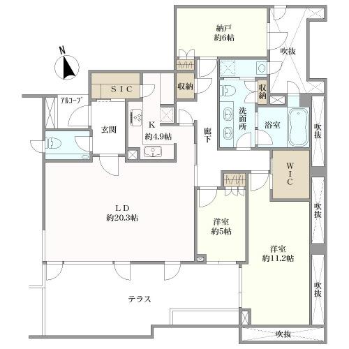グランドメゾン代沢の間取図