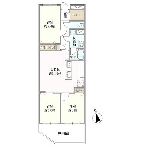 レヂオンス菊名の間取図