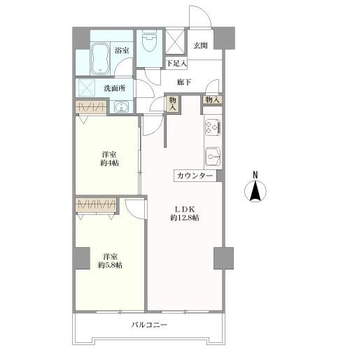 ダイアパレス台町の間取図