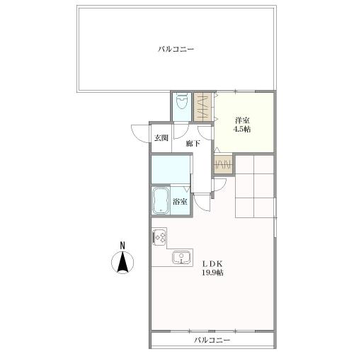 エスペラント志紀の間取図