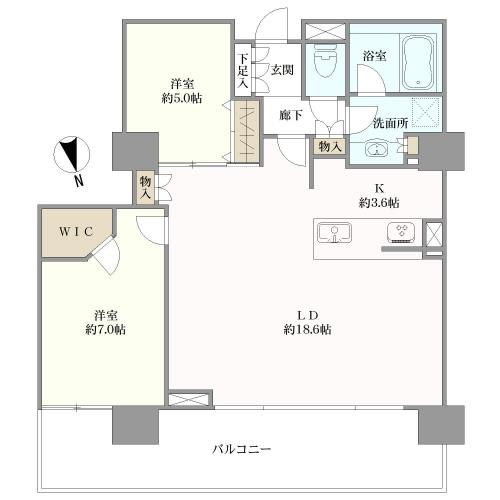 メガシティタワーズの間取図
