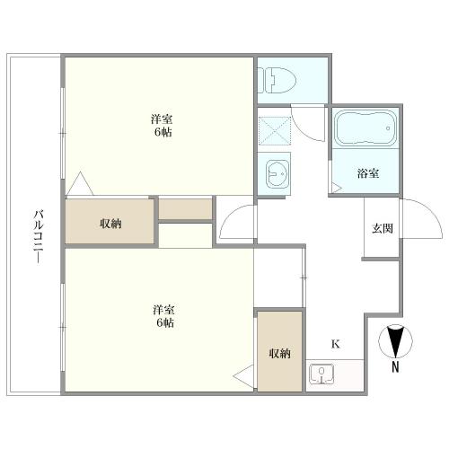 Ｐ・Ｓハイツの間取図