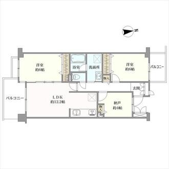 パークサイド駒川の間取図