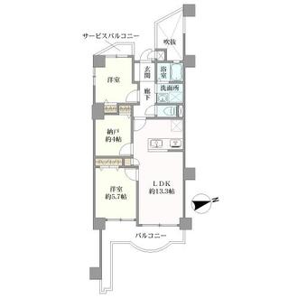 南海住吉清水丘グリーンコートの間取図