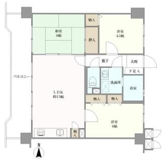 三愛シティライフ野間レイクビューの間取図