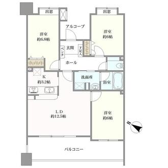 アンピール舞鶴の間取図