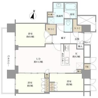 照葉ザ・タワーの間取図