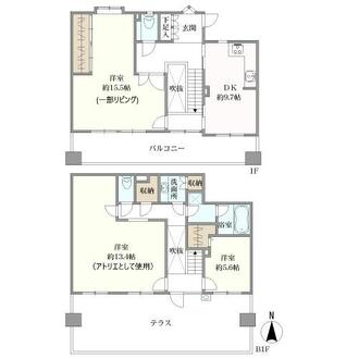 ネオステージ長丘の間取図