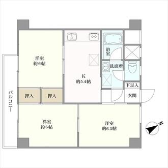 皐月マンション奈良屋の間取図