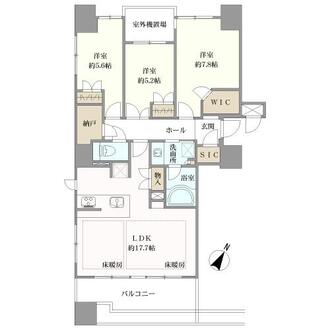 パークホームズ警固本通りの間取図