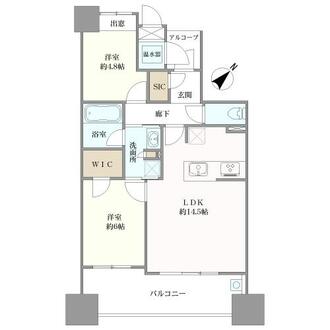 南福岡オークハウスの間取図