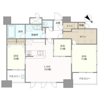 エンクレスト博多ＳＴＹＬＥの間取図