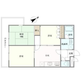 上大岡フラワーマンションＶの間取図