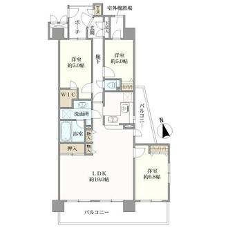 アーベントハイム湘南茅ヶ崎の間取図