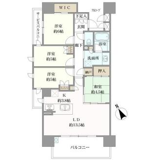 プレイズ徳重ミッドヒルズの間取図