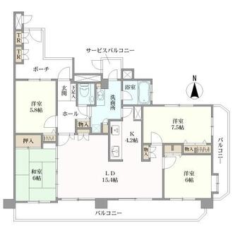 ローレルコート植田ヒルズの間取図