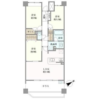 パークホームズ八事清水ケ岡の間取図