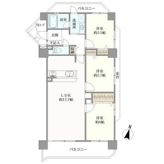 サンアメニティ石神弐番館の間取図