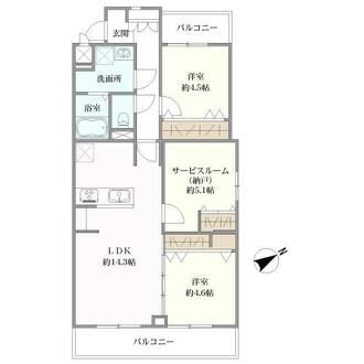ライオンズマンション元八事の間取図