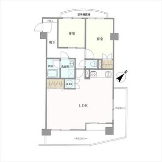 八事弥生ケ丘マンションの間取図