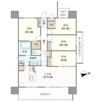 リコット岡崎公園の間取図