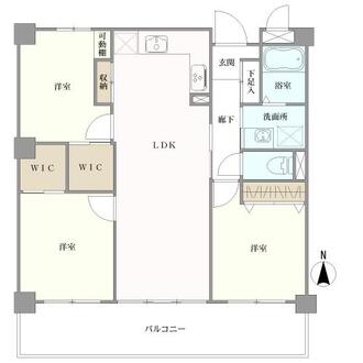 イトーピア植田マンションの間取図