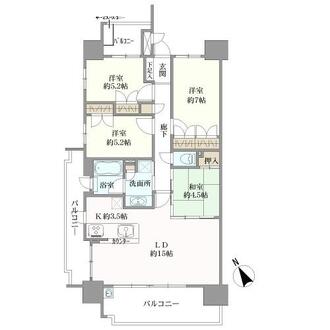 エムズシティ野並の間取図