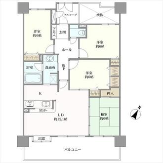 ガーデンヒルズ三河安城ＶＩＰの間取図