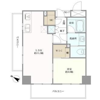 グローリオ白金高輪の間取図