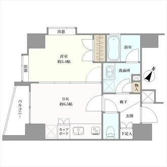 エスコートノヴェル南麻布の間取図
