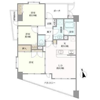 レクセルマンション立石の間取図