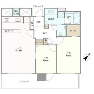 ライオンズタワー月島の間取図