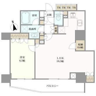 パークリュクス虎ノ門の間取図