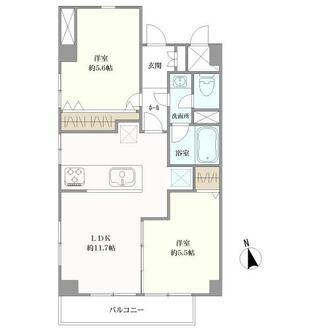 グロリアハイツの間取図