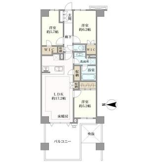 グローリオ瀬田の間取図