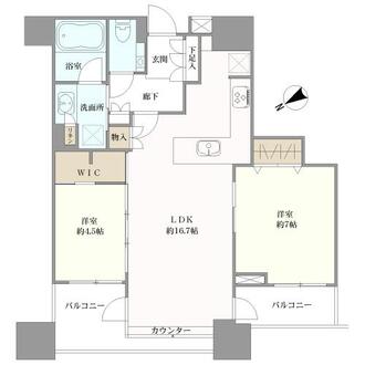 パークコート虎ノ門愛宕タワーの間取図