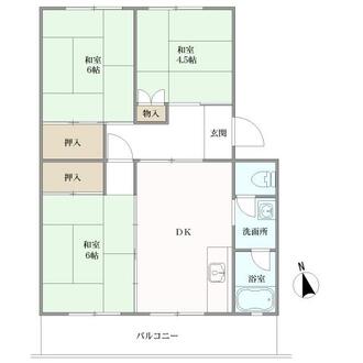 第１小野ハイツＡ号の間取図