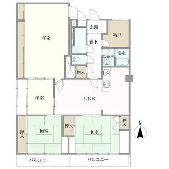 コーポ宇奈月の間取図